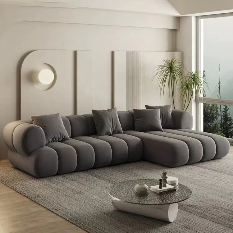 Американский большой модульный секционный диван, мебель для дома, современный угловой диван в нордической форме, спальный диван, кровать, облачный диван, наборы из ткани