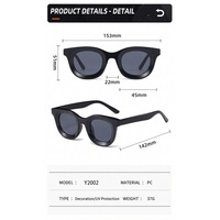 Lunettes de soleil rondes surdimensionnées vintage, style rétro, monture épaisse œil de chat, protection UV400, en acétate, mode européenne, personnalisables avec logo, vente en gros OEM
