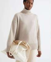 Pull en cachemire à col roulé pour femme, tricot d'hiver, personnalisé, col roulé, Polyester, laine de coton, pull en cachemire, 100%