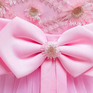 Vestido Largo de Fiesta para Niñas, Estilo Princesa, con Lazo, para Actuaciones, Cumpleaños y Eventos - Product Image 6