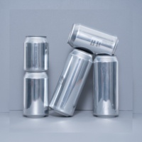 Boîte à pop en métal noir imprimée personnalisée 500ml 17oz boîte en aluminium en vrac pour boisson énergétique thé au lait et café avec extrémité ouverte facile