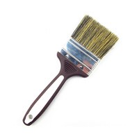 Pinceau mural Sanfine DIY, pinceau plat en poils de sanglier noir pur, Master Pro 50mm, pour peinture au latex et à base d'eau, pinceau automobile
