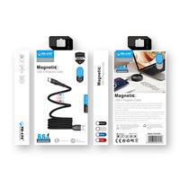 Aimants ronds enrouleur organisé pivotant antienchevêtrement bobine Recharge Kabel adaptateur ligne de charge tressé enroulement magnétique Usbc câble