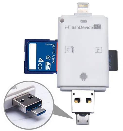 Portable mobile phone card reader is suitable for digital camera SD card