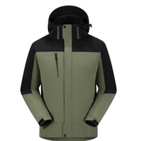 Veste softshell imperméable doublée polaire pour homme, avec logo personnalisé et blocs de couleur, idéale pour les sports de plein air – Vente directe usine