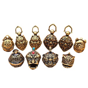 Ornamenti in Ottone per Danza del Leone, Campanelli per Animali Domestici, Portachiavi Stile Cinese, Piccolo Regalo - Product Image 1