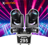 Équipement DJ, projecteur à faisceau mobile pour DJ, éclairage de scène disco, 295 W, tête mobile avec anneaux lumineux LED