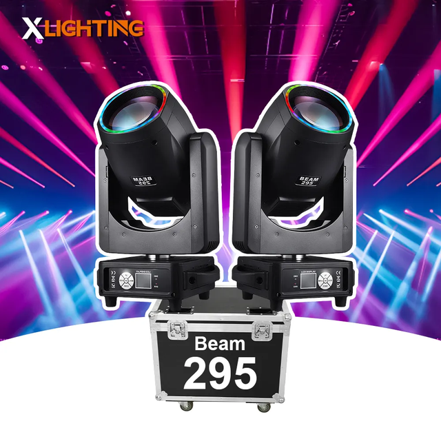 Dj Equipment Moving Head Beam Light for Dj Disco Stage Lighting 295w Moving Head With LED Ring Lights