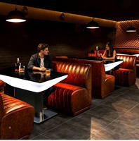 Table de bar en verre LED étanche et lumineuse, lumière à intensité variable, bar à domicile, cabines de bar commerciales KTV, LED RGB modernes
