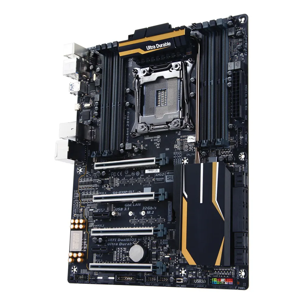 X99 GA-X99P-SLI Máy tính để bàn Bo mạch chủ cho Gigabyte LGA2011-V3 128GB DDR4 PCI-E 3.0 PC chất lượng cao tàu nhanh