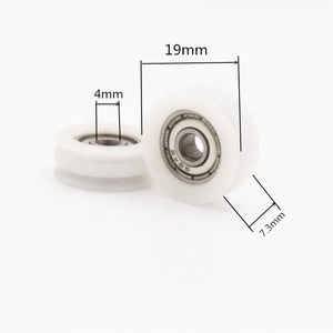 604 624 bearing W groove small plastic door roller nylon sliding door wheels door & window roller