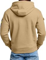 Sweat à capuche cargo multi-poches zippé personnalisé OEM pour homme, veste décontractée ouverte sur le devant pour les trajets en extérieur