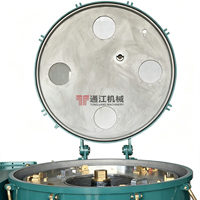 Centrifugeuse à décharge supérieure anti-explosion personnalisable pour le traitement des matériaux dangereux