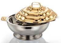 Casserole de la meilleure qualité en acier inoxydable batterie de cuisine cocotte ronde la plus vendue pour la maison vaisselle taille personnalisée chauffe-aliments