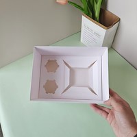 Vente en gros Boîte d'emballage en plastique blanc transparent pour cupcake gâteau Papier d'emballage pour dessert pâtisserie boulangerie Boîte à cupcake jetable