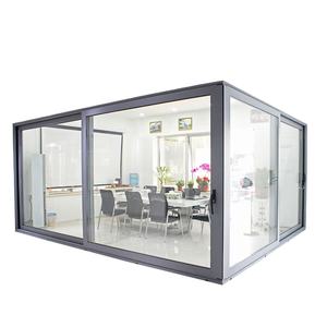 Puertas Corredizas <span class=keywords><strong>de</strong></span> Esquina <span class=keywords><strong>NOA</strong></span> Florida, Aprobadas por Miami-Dade, <span class=keywords><strong>de</strong></span> Aluminio y Vidrio, Personalizadas, Modernas, <span class=keywords><strong>de</strong></span> Aleación <span class=keywords><strong>de</strong></span> Aluminio Templado Gris - Product Image 1