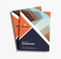 Brochures et magazines personnalisés à reliure spirale avec logo sur mesure, couverture en carton offset