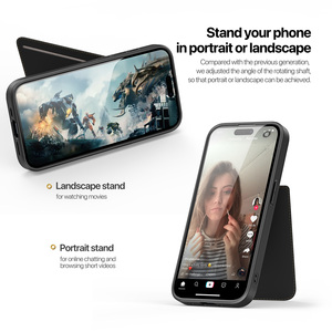 Funda multifuncional para iPhone 16 Plus con ranura para tarjetas, funda protectora magnética tres en uno para 15 Plus - Product Image 1