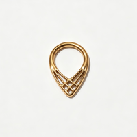 Anneau clicker articulé en titane G23 16G pour septum, nez, daith, hélix, cartilage - Bijou de piercing