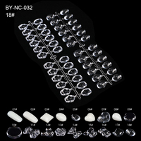 BIN 120 pc/sac solide dos plat Nail Art pointe nuancier affichage de la carte de couleur pour la formation et la pratique Gel UV acrylique Nail Art outils