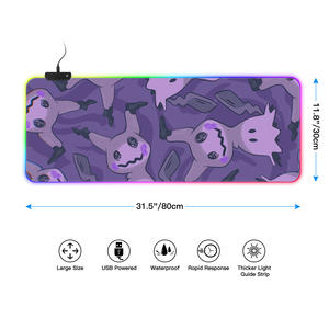 FLAME SNAKE Esthétique Série <span class=keywords><strong>Kawaii</strong></span> Anime Gamer LED RGB Tapis De <span class=keywords><strong>Souris</strong></span> XL Taille Tapis De Bureau pour RTS Gaming <span class=keywords><strong>Kawaii</strong></span> Anime Gamer <span class=keywords><strong>Souris</strong></span> Stock - Product Image 2