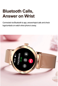 Montre intelligente à écran tactile, contrôle par application, moniteur de fréquence cardiaque, boîtier en alliage, étanche - Product Image 5