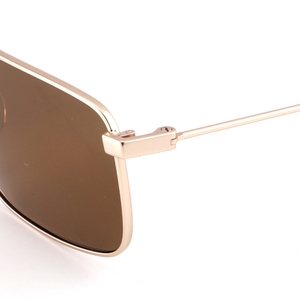 Gafas de Sol Metálicas de Doble Puente con Logotipo Personalizado, Polarizadas, Rectangulares, de Montura Completa, para Viajes al Aire Libre - Product Image 4