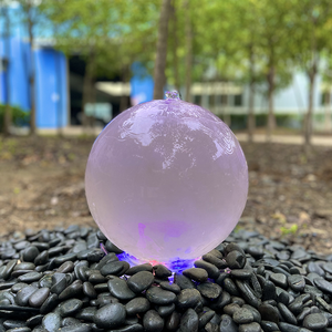 पारदर्शी ऐक्रेलिक डिआ 60 सेमी बॉल फाउंटेन होम सजावट एक्रिलिक क्षेत्र आउटडोर गार्डन वाटर फाउंटेन - Product Image 4