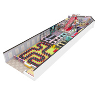 Équipement de terrain de jeu intérieur souple pour enfants avec trampoline pour espaces commerciaux, capacité 500 kg, plus de 10 utilisateurs