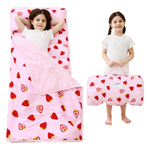 Kids Washable Nap Mat & Detachable <b>Pillow</b> Soft <b>Sleeping</b> Bag for Daycare Preschool Sleepovers - Product Image 3