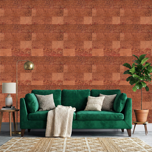 Carreaux muraux écologiques en liège naturel durable Urban Linear 07, modernes, 3 mm d'épaisseur, durables et nécessitant peu d'entretien, prix en gros. - Product Image 2