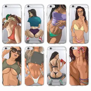 Fashion sexy girl soft silicone phone cover case for iPhone 6 7 8plus xs x xr hot girl summer for iphone 11 12 pro max cases