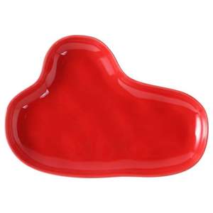 Service de table portable en céramique gaufrée, design minimaliste, couleur unie, professionnel et personnalisé, rouge, noir, blanc, compatible lave-vaisselle - Product Image 6