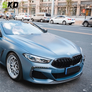 Divisor frontal para <span class=keywords><strong>BMW</strong></span> <span class=keywords><strong>Serie</strong></span> <span class=keywords><strong>8</strong></span> 2020 + G14 G15 G16 Kit de cuerpo de estilo X de fibra de carbono seco Divisor de labios delantero - Product Image 3