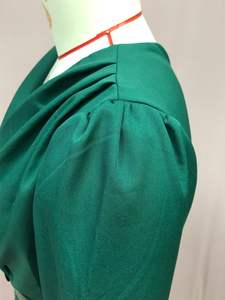 Robe pour <span class=keywords><strong>femme</strong></span> avec col en V et manches longues, adaptée au printemps et à l'automne, élégante avec des paillettes, pantalon large de style français - Product Image 6