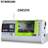 Torno CNC Mini NUMOBAMS CNC210/Torno de Metal con Motor Servo de 1200W y Sistema CNC GSK