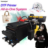Imprimante DTF Lainkjet A1 60 cm pour petites usines et production en série d'impression sur vêtements avec sécheur à poudre et imprimante jet d'encre