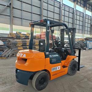 Pengiriman Gratis Forklift Diesel Toyota 2.5Ton 3Ton 3.5Ton 5Ton 4X4 4WD Diesel Outdoor Semua Medan Kasar 3 Stage Mast Off Road - Product Image 5