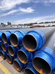 Prim doğrudan gömülü HDPE ceket boru ön yalıtımlı dikişsiz çelik poliüretan köpük sprey kaplama API petrol borusu kaynak - Product Image 4