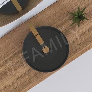 Évier rond pour salle <span class=keywords><strong>de</strong></span> bain, toilette complète, vasque pour salle <span class=keywords><strong>de</strong></span> bains, dessus <span class=keywords><strong>de</strong></span> Table, lavabo <span class=keywords><strong>de</strong></span> lavage, <span class=keywords><strong>sans</strong></span> <span class=keywords><strong>trou</strong></span> <span class=keywords><strong>de</strong></span> robinet - Product Image 4