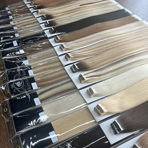 Wholesale Injection Tape Extensions 40Cm 45Cm 50Cm 55Cm 60Cm 65Cm Natural Raw Human Hair For Salon Stylists Professional Product - Product Image 2
