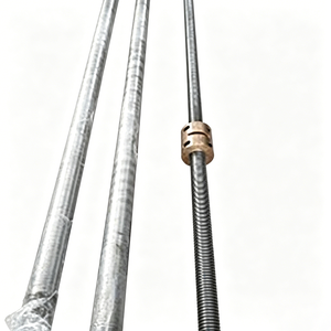 Vietnam Custom High Precision CNC Machining Trapezoidal Lead Screw and Copper Nut for Lifting <b>Platform</b> As Per Drawings - Product Image 2