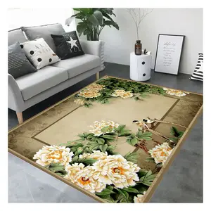 Vente en gros floral Asie du Sud-Est salon impression numérique 3d tapis et moquettes