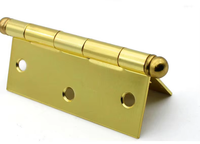 Lcklux vente chaude moderne 3.5*3*1.8-2BB roulement à billes charnière de porte en acier serrure de porte en bois pointe de boule supérieure différentes tailles fer