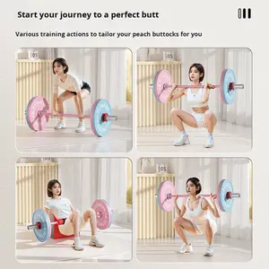 أوزان بلاستيكية مطاطية على شكل ماكارون لمعدات رفع الأثقال، أوزان دمبل للتمارين الرياضية المنزلية - Product Image 6