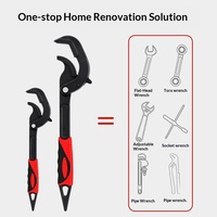 Clé dynamométrique multifonctionnelle réglable à grande ouverture, à action rapide, pour applications de plomberie, OEM, bricolage, forgeage