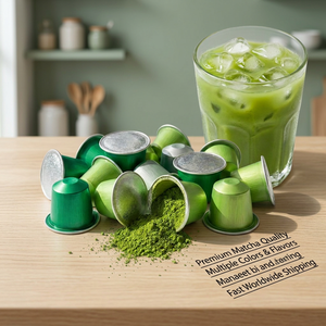 Premium Ceremonial Grade Matcha Capsules Universal Compatibility For All <b>Coffee</b> <b>Machines</b> Healthy Organic <b>Green</b> Tea Pods Bulk - Product Image 1
