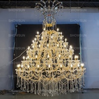 Grand Lustre de Villa en Cristal Européen, Lampe de Salon Duplex, Lustre d'Escalier, Très Grand Lustre de Luxe pour Hall d'Hôtel