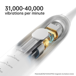 แปรงสีฟันไฟฟ้าโซนิคแสงสีแดงสีน้ำเงิน LED ไวท์เทนนิ่งบำบัดการสั่นสะเทือนความถี่สูงแบบชาร์จ USB-C IPX8 กันน้ำแบบนุ่มนวล - Product Image 5