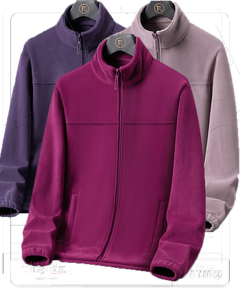 Veste <span class=keywords><strong>polaire</strong></span> unisexe épaisse à manches longues, chaude pour l'automne, col montant, avec poches zippées, coupe classique, fermeture éclair intégrale - Product Image 3